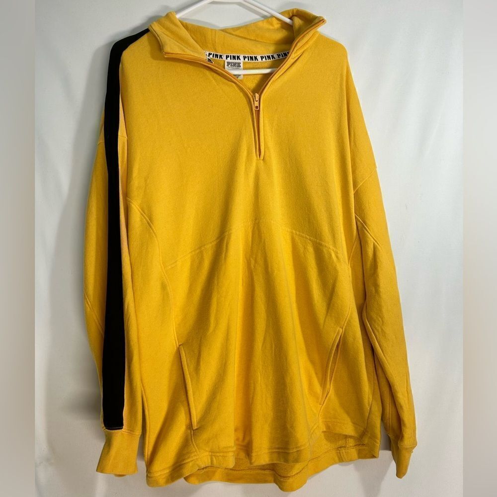 Victoria's Secret PINK Yellow Pullover Sweatshirt Size M